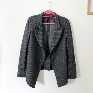 MM LaFleur The Oliver Jacket—Etch Stripe Pinstripe Gray size 12